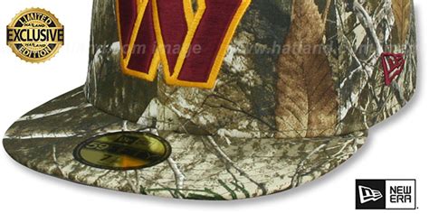 Washington Commanders NFL TEAM-BASIC Realtree Camo Fitted Hat