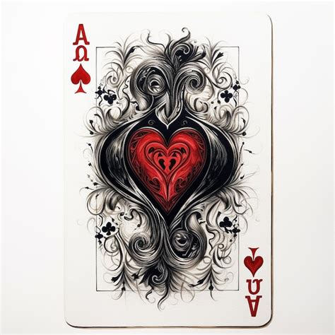 Premium Photo | A ace of hearts playing card