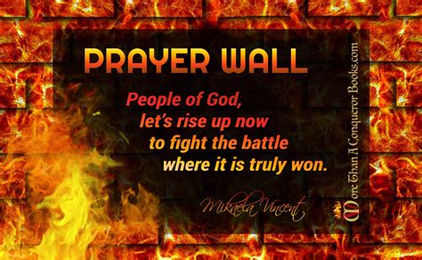 Prayer Wall for the Nation and the World – More Than A Conqueror