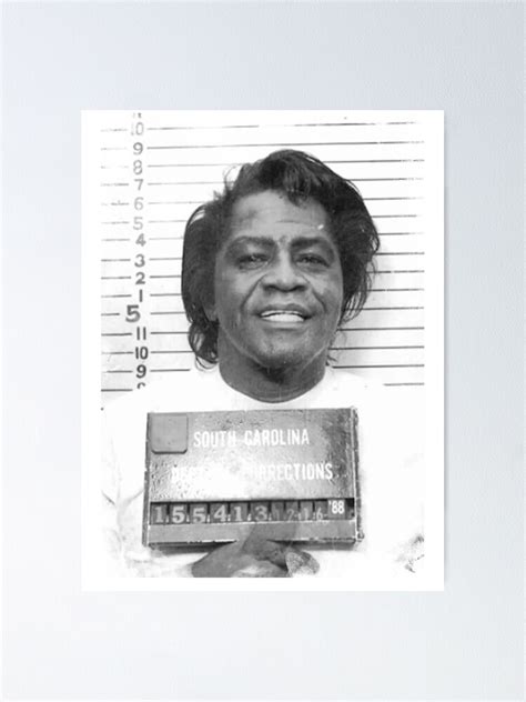 "James Brown mugshot" Poster for Sale by CezSM | Redbubble