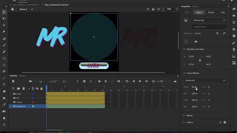 Animating Basic Logo in Adobe Animate - YouTube