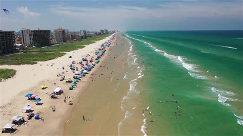 South Padre Island Texas 4th of July 2021 beach fly over - YouTube