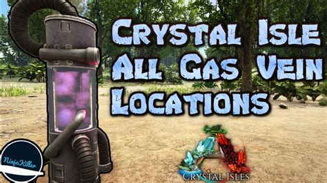 All Crystal Isle Gas Vein locations on Ark Survival Evolved guide - YouTube