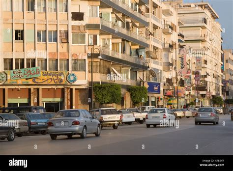 Benghazi, Libya, North Africa. Gamal Abdul Nasser Street Stock Photo ...