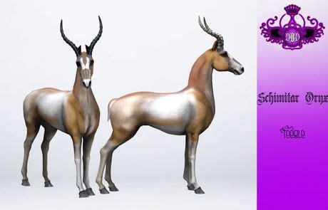 Second Life Marketplace - ^^*DBD*^^ TEEGLEPET EXOTICS SCHIMITAR ORYX