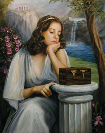 Pandora, an oil painting by Thomas Baker