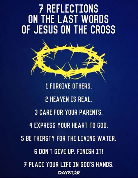 7 Reflections on the Last Words of Jesus on the Cross [Daystar.com ...