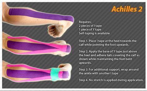 Kinesiology taping instructions for the achilles tendon #ktape #ares # ...