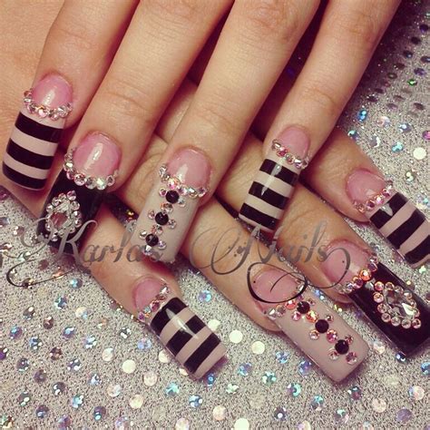 7 Sparkling Nail Designs For Long Nails - Makeup and Beauty Blog of ...