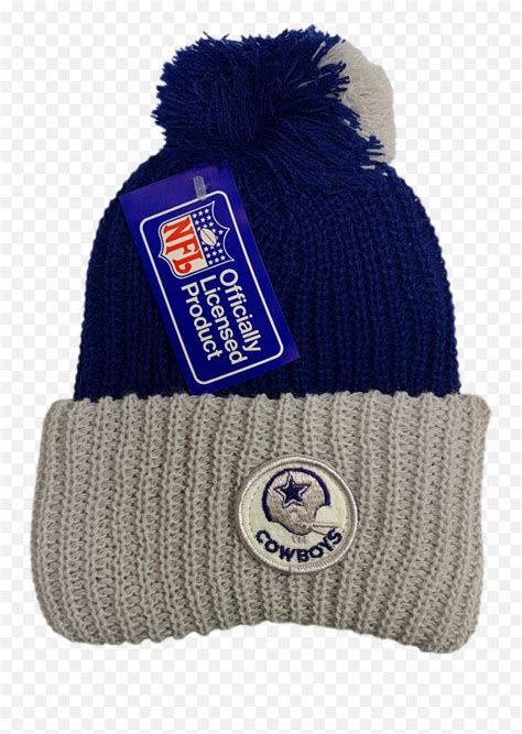 Vintage Dallas Cowboys Nfl Pom Knit Beanie Png Icon - free transparent ...