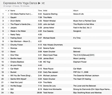 Yoga Dance Playlist - Shannon Crow