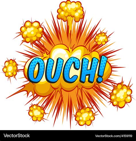 Ouch Royalty Free Vector Image - VectorStock