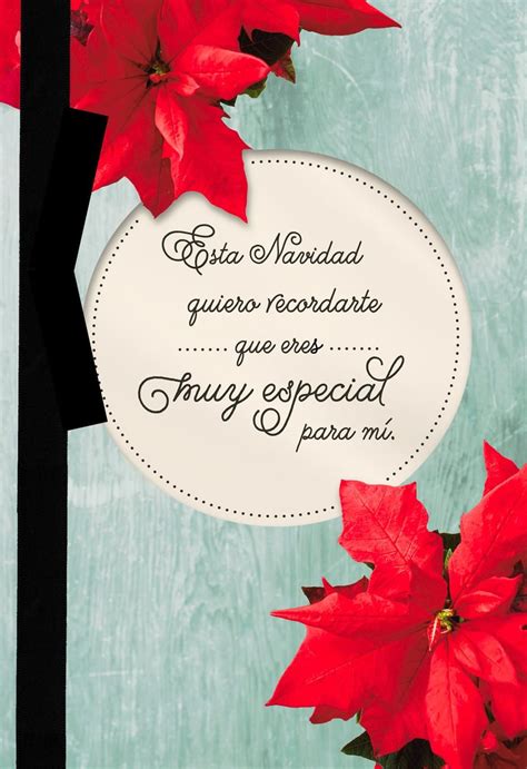 Poinsettias Spanish-Language Christmas Card - Greeting ... | Spanische ...