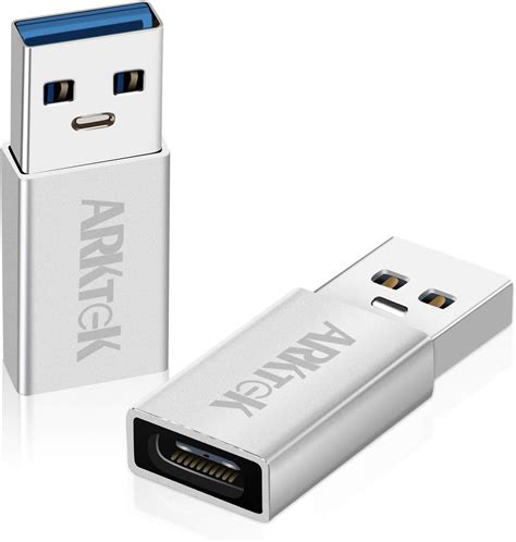 ARKTEK USB-C Adapter USB 3.0 Type A (Male) to USB C (Female) Adapterr Converter Support Data ...