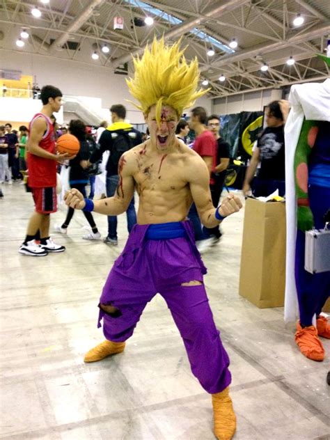 Six Muscular Male Dragon Ball Anime Cosplayers