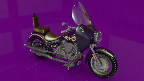 Prince Purple Rain Bike 3D Model OBJ 3DS C4D DXF | CGTrader.com