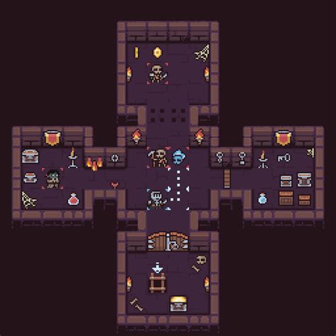 ArtStation - Pixel_Poem Dungeon Tileset, Eugene Chistyak | Pixel art ...