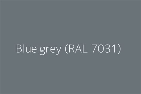 Blue grey (RAL 7031) Color HEX code