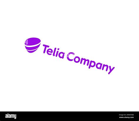 Telia Company, Rotated Logo, White Background B Stock Photo - Alamy