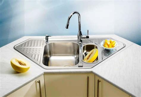 19 Beautiful And Practical Corner Kitchen Sink Inspirations