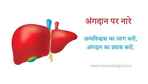 Slogans on Organ Donation in Hindi | अंगदान पर नारे