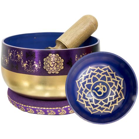 Chakra Singing Bowl - Printed Crown (Each): Kheops International