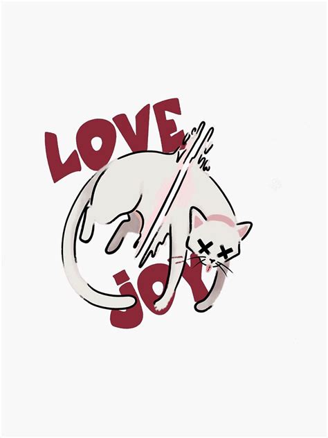 "Lovejoy band dead cat Sticker" Sticker for Sale by MelanieAckerm | Redbubble