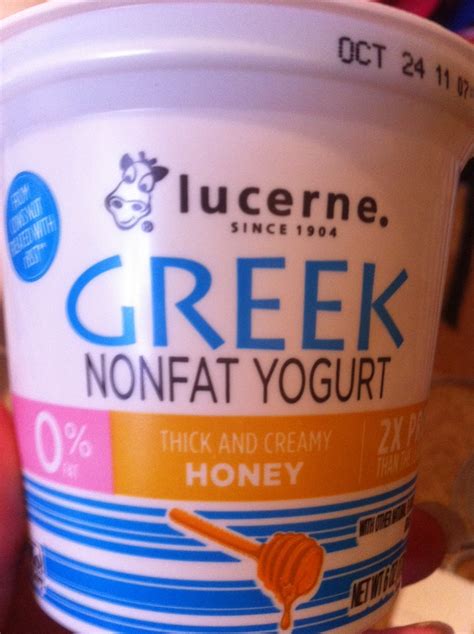 Kj's Food Review: Lucerne Honey Nonfat Greek Yogurt