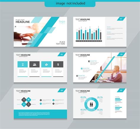 Premium Vector | Presentation slide layout design template with infographic element design