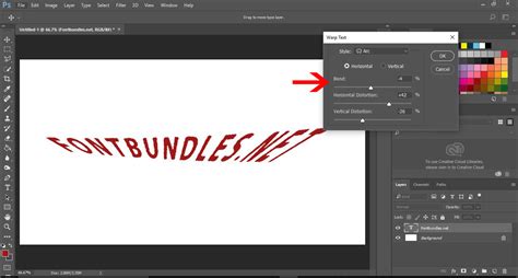 How to warp text in Photoshop | Design Bundles