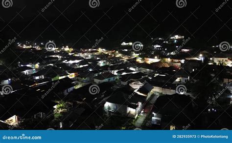 Aerial View of the City at Night Stock Image - Image of city, beautiful: 282935973