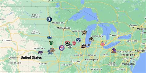 USHL Teams Map with logos | USHL Teams Location - FTS DLS KITS