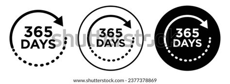 365 Day Symbol Icon Open Support Stock Vector (Royalty Free) 2377378869 ...