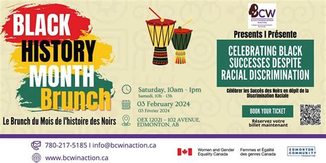 BCW Black History Month Brunch Celebration 2024 - Edmonton, OEX 2, Edmonton, 3 February 2024 ...