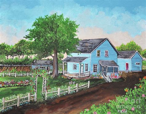 The Old Farmhouse Painting by Reb Frost - Fine Art America