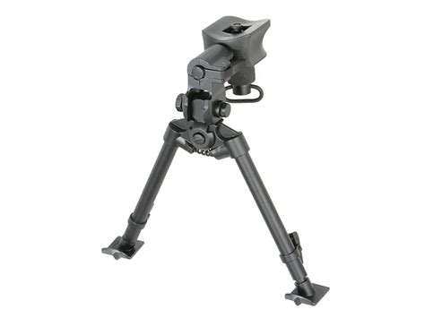 Steel Telescopic Bipod for Sniper Rifle - Black [AGM] | TaiwanGun US & EU