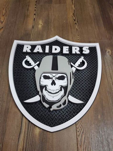 Large Raiders Wood Sign 3D Wall Art NFL Team Football Gift - Etsy