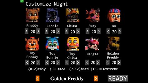 Jugando FNAF 2 - Custom Night - YouTube