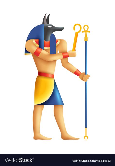 Anubis cartoon Royalty Free Vector Image - VectorStock