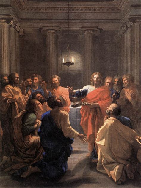 Institution of the Eucharist, 1640 - Nicolas Poussin - WikiArt.org