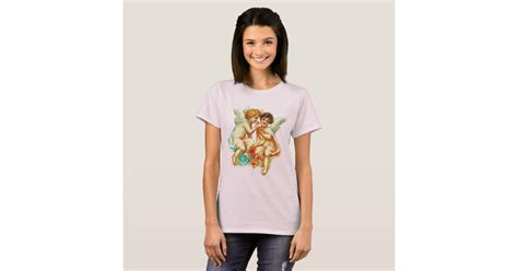 Vintage Antique Cherub Angels Illustration T-Shirt | Zazzle