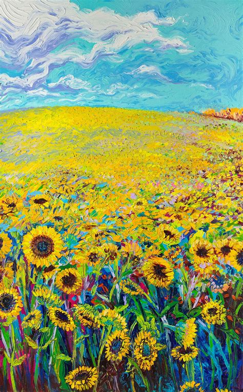 Sunflower art, Art painting, Painting