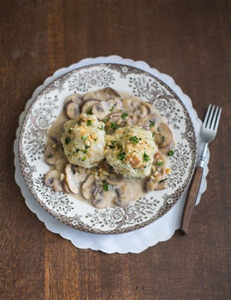 Bread Dumplings with Mushroom Sauce ⋆Anne's Kitchen