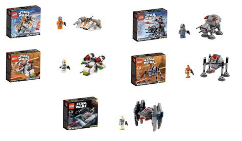 2015 Microfighters LEGO Star Wars 75073 75074 75075 75076 75077 - Toys N Bricks