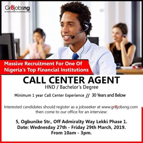 We Are Currently Hiring For The Position Of Call Centre Agents {GR8JOBSNG} - Career - Nigeria