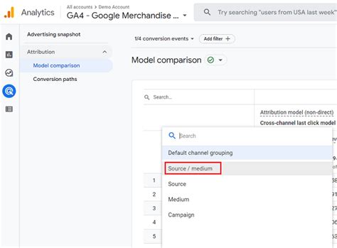 Attribution Model Comparison In Google Analytics 4 - EasyInsights