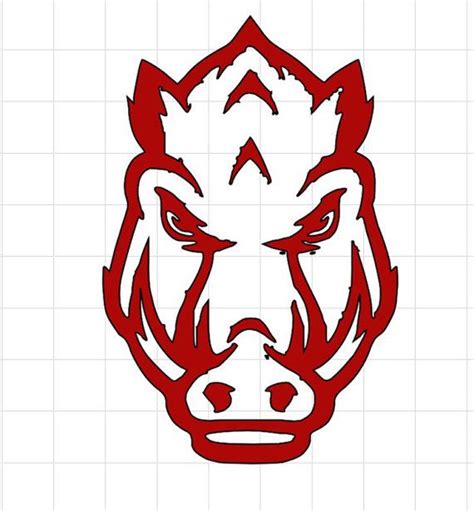 Arkansas Razorbacks Decal by SewTotesJelly on Etsy | Stencil ideas ...