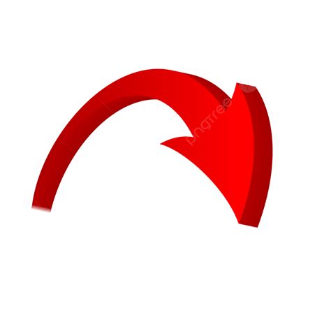 Downward Arrow Clipart Png Images 3d Downward Curved Red Arrow Png | Porn Sex Picture