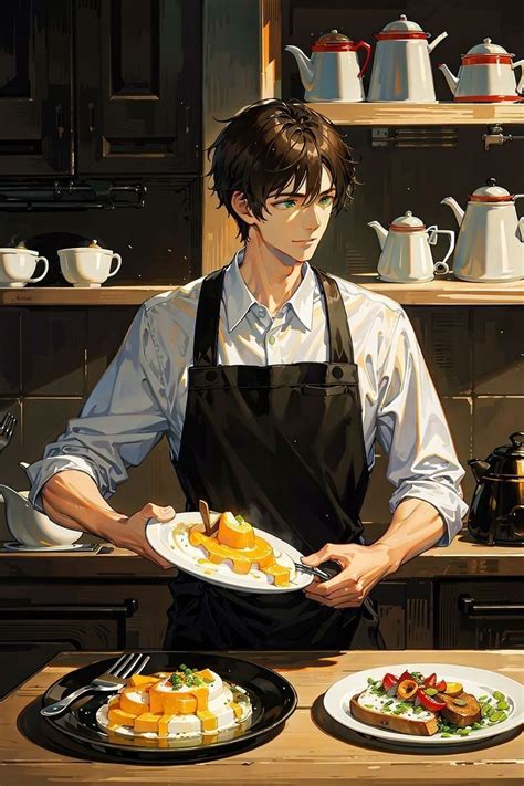 Anime Eyes, Manga Anime, Anime Art, Man Cooking, Cooking Art, Character Art, Character Design ...