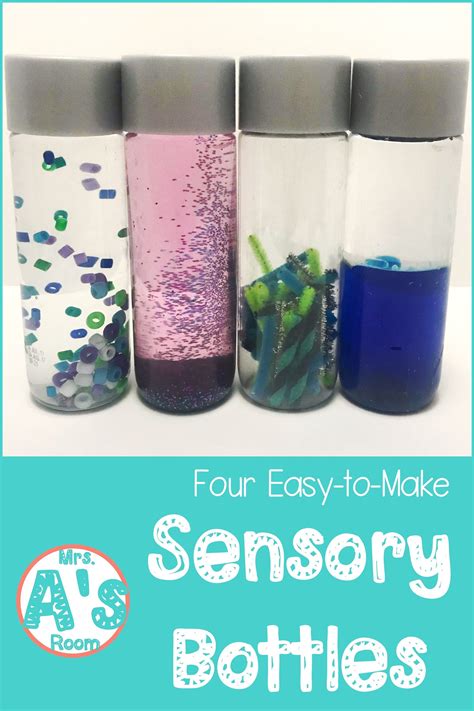 Four Easy-to-Make Sensory Bottles | Mrs As Room | Sensory bottles ...